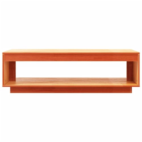 Table basse en pin massif pour des apéritifs conviviaux