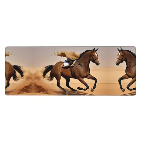 Tapis de souris surdimensionné en caoutchouc épais HYTTER 80 x 30 cm pour grand bureau