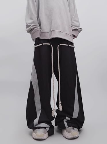 Men's Pants Spring Fall Hip-Hop High-Street Wide-Leg Sport Pants American Loose Casual Straight-Leg Trouser3