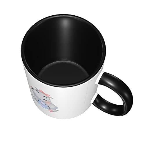 Tazza in ceramica, con ippopotamo, tazza da caffè