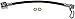 Dorman H620999 Rear Passenger Side Brake Hydraulic Hose Compatible with Select Ford Models
