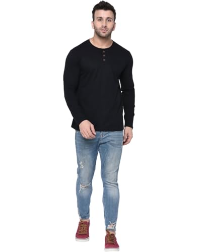 Image of London Hills Men's Cotton Regular Fit T-Shirt