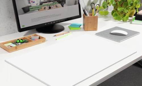SIGEL HO300 Weiße Papier-Schreibtischunterlage, Malblock, ca. DIN A2 - extra groß, 30 Blatt, 80 g, Schreibunterlage, aus nachhaltigem Papier