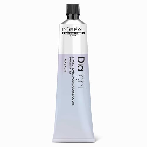 Oreal profesional, Dia light 10.02 Rubio muy claro natural Irisé batido, Coloración de brillo con ácido hialurónico sin amoniaco