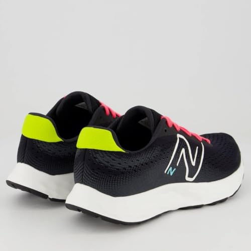 TENIS NEW BALANCE 520V8 FEMININO BLACK/ULTRA PINK/FIREFLY, Calçados Femininos, PRETO/ROSA NEON/AMARE