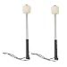 Happyyami 2Pcs Drum Mallet Stick Wool Felt Percussion Mallets with Wood Handle Drum Stick Timpani Stick Big Drum Hammer for Drums Snare Drums Wood Color