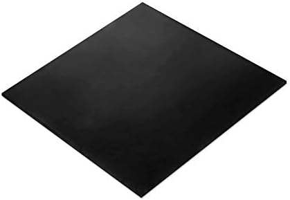 MATNIKS Rubber Sheeting, Heavy Duty, High Grade 60A, Neoprene Black, 12x12-Inch by 1/8 (+/- 5%) for Plumbing, Gaskets DIY Material, Supports, Leveling, Sealing, Bumpers, Protection, Flooring
