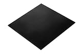 MATNIKS Rubber Sheeting, Heavy Duty, High Grade 60A, Neoprene Black, 12x12-Inch by 1/8 (+/- 5%) for