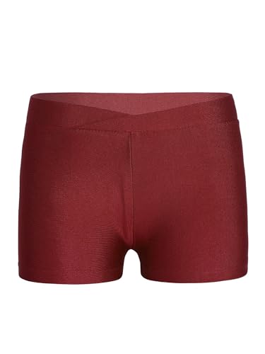 Kids Girls' Gym Yoga Sports Stretch Tight Shorts Bottoms Gymnastics Workout Knickers Hot Pants