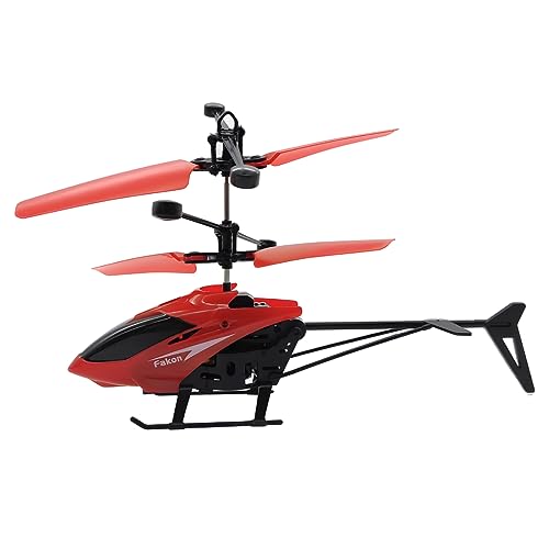 Image of Exceed Helicopter Remote Control and Hand Sensor Charging Helicopter Toys with 3D Light Toys for Boys Kids (Red)