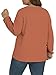 VISLILY 2X Womens Tops Plus Size Fashion Color Block T Shirts Loose Fit Crewneck Dressy Winter Pullover Sweatshirts Caramel