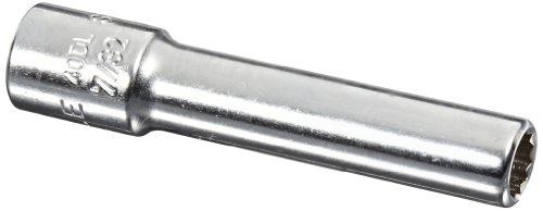 Image of Stahlwille 01640014 7 /32 inch Extra Deep Socket #40aDL, 12 Points, 1 /4 Inch Drive, High-Performance Steel, Chrome Plated with Anti-Slip Drive, Made in Germany