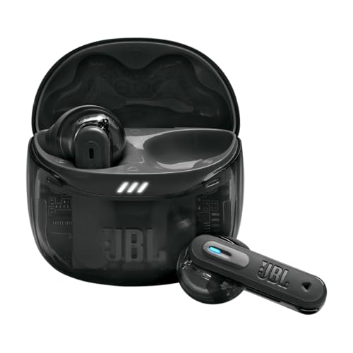 Image of JBL Tune Flex 2 Ghost Edition - True Wireless Noise Cancelling Earbuds - Ghost Black