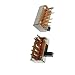 Aexit 10 Pcs Networking Products DP3T 2P3T 3 Position Mini Horizontal Slide Switch 8 Pin Switches PCB SK23D07-VG4