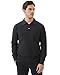 Kallspin Men's Cotton Knit Polo Sweater Classic Casual Long Sleeve Collared Pullover Sweater(Charcoal, XL)