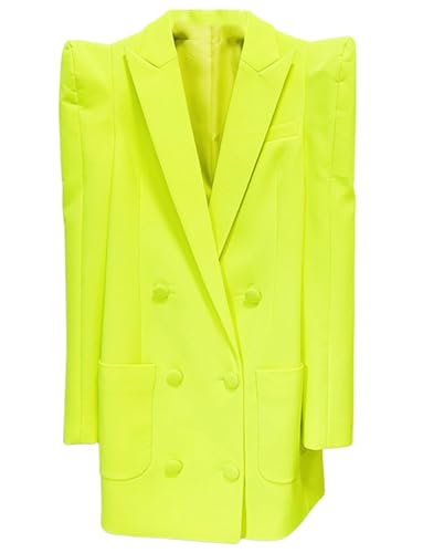 Blazer à Double Boutonnage Veste Femme Coupe Cintrée Anti-Pli pour Fête