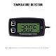 Taikemeti Digitales Motortemperaturthermometer Induktionsthermometer Kleiner Motor Multifunktions-Außenthermometer Wasserdichtes Thermometer, das für Boots-LKW-Motorradmotor geeignet ist