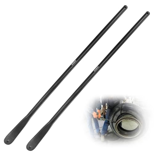 YATOINTO 2PCS 30 Tire Bars for Semi Tires Tire Mount and Demount Iron Tire Spoons for Changing Tires Tire Removal Tool for Tubeless Tires Heavy Duty 30in x 3/4in Black