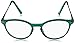 Foster Grant McKay Multifocus Round Reading Glasses, Rubberized Dark Teal with Gunmetal Temples/Transparent, 49 mm + 1.25