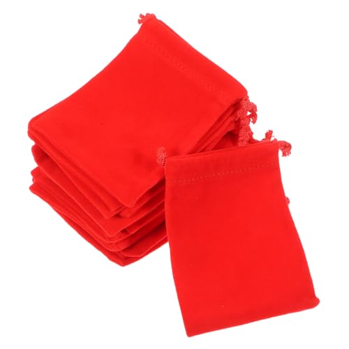 FONDOTIN 20pcs Mini Flannel Bag Set Drawstring Jewelry Pouches Bulk Small Storage Bags Ideal for and Decor