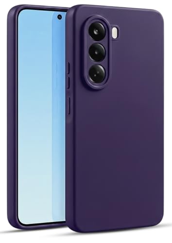Image of Hupshy Liquid Silicone Back Cover Case for OnePlus Nord CE 6 Lite 5G | Soft Micro-Fibre Lining Inside | Camera Protection Bump | Shockproof Back Cover Case for OnePlus Nord CE 6 Lite 5G (Purple)