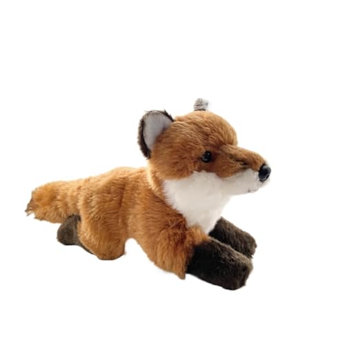 Peluche renard réaliste animal des bois pour collectionneurs