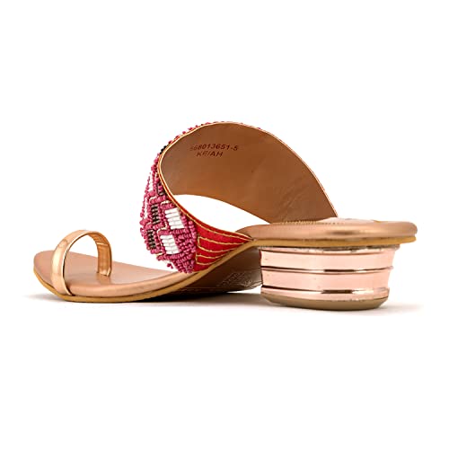Image of Khadim's Block Heel Slip On Sandal for Women