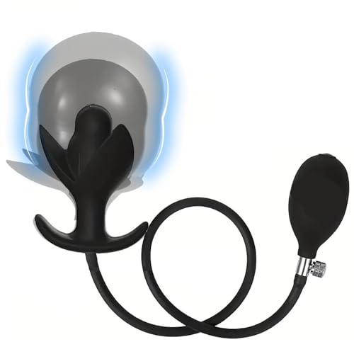 Sadodo Inflatable Petal Anal Expander with Hand Pump Butt Plug Max 3.9 inch