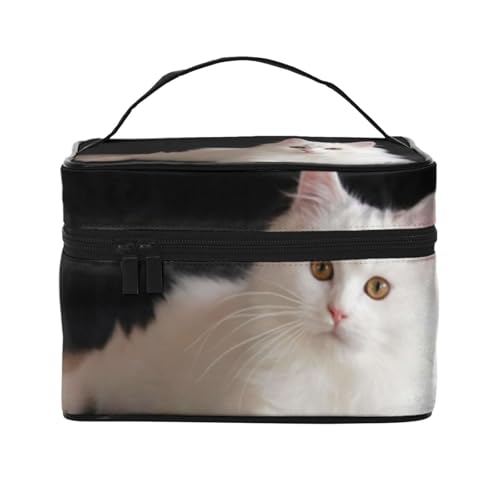 メイクボックス コスメ収納 かわいいねこ動物 大容量 化粧ポーチ 化粧品入れ メイク収納ケース 軽量 持ち運び アクセサリー 小物入れ おしゃれ 旅行 出張用 プレゼント