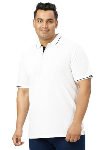 Image of Wear Your Opinion Men's Plus Size Tipped Polo Collar Neck Tshirt