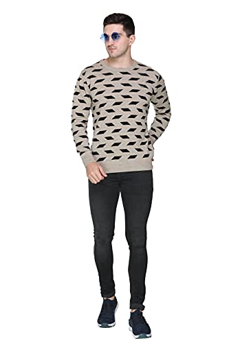 Image of GODFREY Full Sleeve Woolen Sweater for Man Winter Wear - Round Neck Pullover Regular Fit