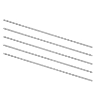 QUARKZMAN 5 Stück Runde Stahlmetallstangen, 1,6 mm x 100 mm Hochgeschwindigkeitsstahl (HSS) Drehbankstangenwerkzeug, für Wellengetriebe, Langweilmaschinen, Miniatur-DIY-Bastelarbeiten