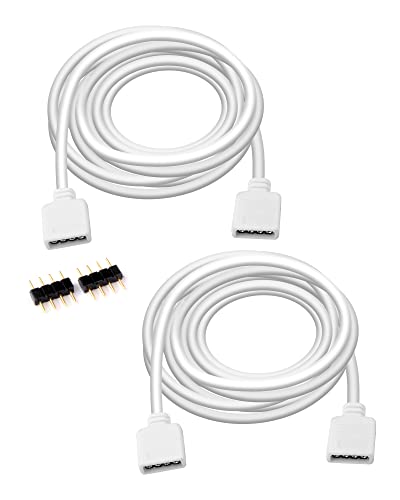 S SIENOC 2 Stück LED Strip Verlängerung 4 Polig, RGB Verlängerungskabel für 3528 5050 2835