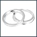 TUCKBOLD 4pcs OD 72.6mm to ID 59.1mm Aluminum Alloy Car Hub Centric Rings Wheel Bore Center Spacer Automotive Parts