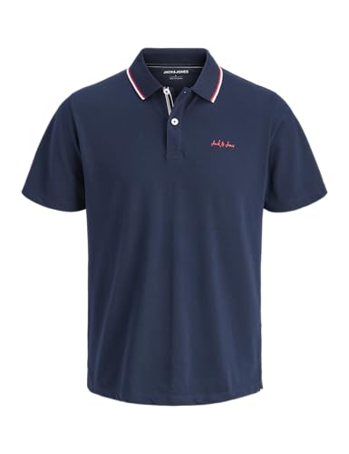 JACK & JONES Jjblaze Polo SS, Azul Marino, M