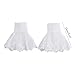 Removable Shirt Decorative Wrist Cuffs Girls Layered Lace Pattern Wristband Decorative Sleeves Woman Sweater Clothing Detacha White