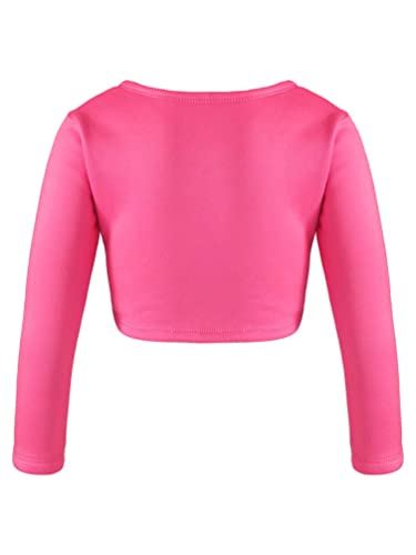 Kids Girls Classic Ballet Sweater Cardigan Long Sleeves Wrap Cardigan Knit Sweater Ballet Dance Outerwear2