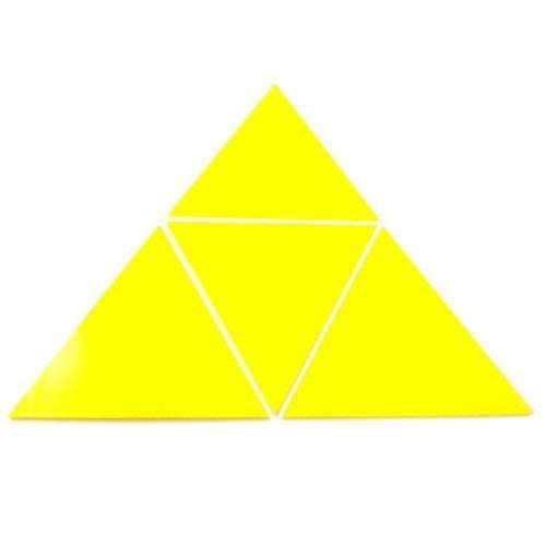 Super Cool Creations Yellow Triangle Mosaic Wall Tiles - Pack of 10-8cm x 8cm, 10x - 8cm x 8cm