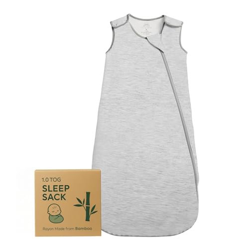 Image of Cozy Seal Rayon Made from Bamboo Sleep Sack 1.0 TOG 0-6 Months Unisex Baby Sleeping Bag with 2-Way Zipper Breathable Wearable Blanket Baby