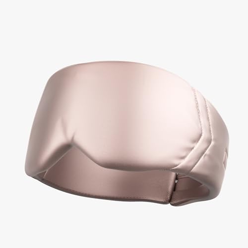 Image of Frido Sleep Eye Mask for Men & Women | Ultra-Soft Sleeping Eye Mask | Light Blocking Design | Multi-Adjustable Strap | No Pressure Fit | Lightweight Sleep Eye Mask For Home & Travel Use (Peach)