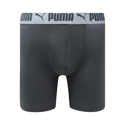 Image of PUMA Men's 4 Pack Active Stretch Boxer Briefs, Black /Red, Small