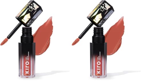Image of Kiro Velvet Souffle Soft Matte Liquid Lipstick - Suede Rosewood, 5ml | Hydrating, Weightless Mousse Texture | High-Pigment, Long-Lasting Matte Finish (Pack of 2)
