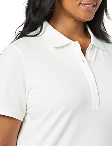 Amazon Essentials AE181634-WHI-L Women'S Short-Sleeve Polo Shirt  thumb #4