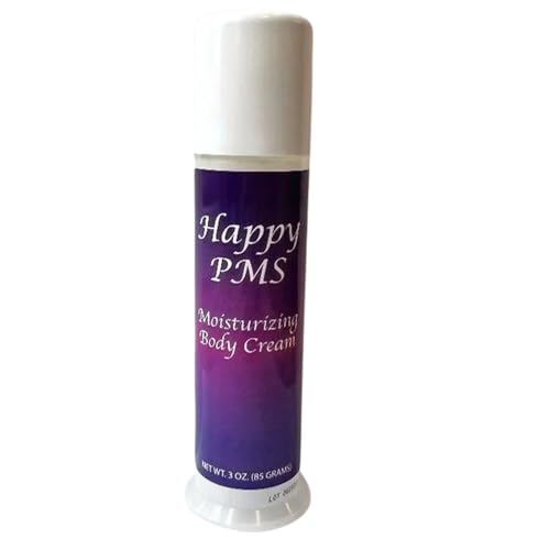 Happy PMS Natural progesterone Crema Corporal Hidratante Planta Derived bio-identical hormona Balancing Bomba para PMS Síntoma Alivio 2oz (Crueldad Gratis)