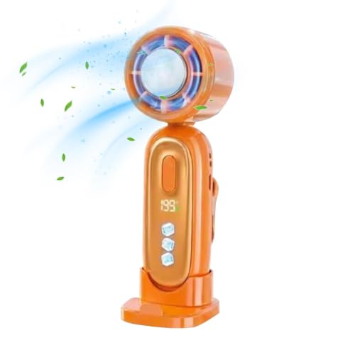 Ventilador portátil de mano con clip para refrescar tus viajes de camping y días de playa 8