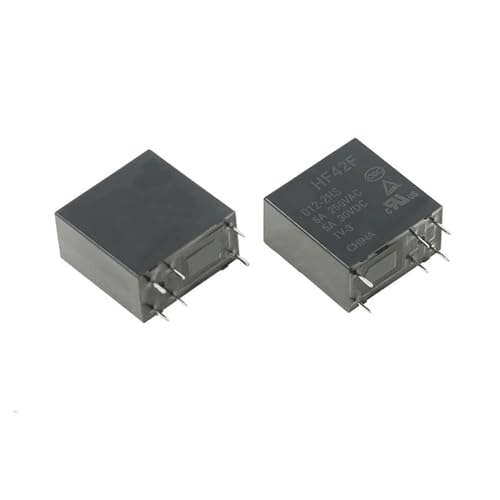 Relé HF42F-024-2HS de 24V CC y 6 pines para control electrónico industrial 2
