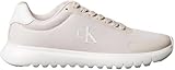 Calvin Klein Runner Sneaker Mujer Eva Mesh Calzado deportivo, Gris (Crystal Gray/Lily White), 39