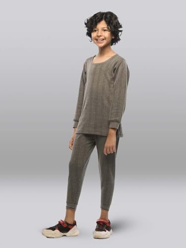 Image of Lux Inferno Kids Thermal Top | Full Sleeves Round Neck Warm Innerwear | Boys & Girls Winter Wear