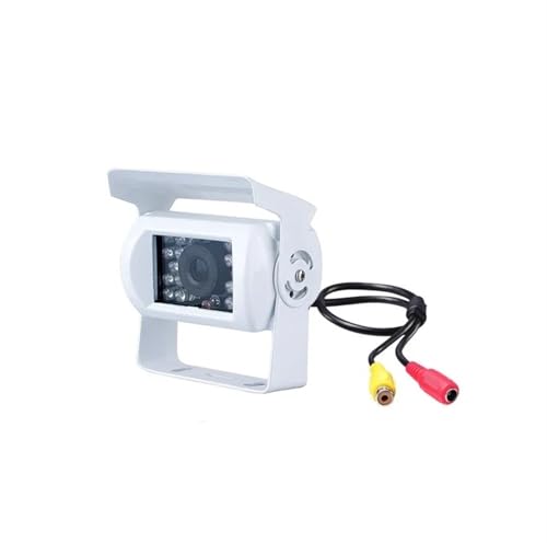 Telecamera Retromarcia Bianca Per Camper, Pickup E Rimorchio – 18 LED IR Visione Notturna, Impermeabile, Grandangolare - 2