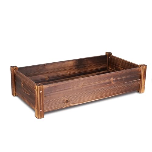 VMDVBNA Jardinera Elevada Macetero de Madera Grande, Cajas jardín, Caja elevada for Plantas, Cama Cultivo Flores Vegetales para Maceta